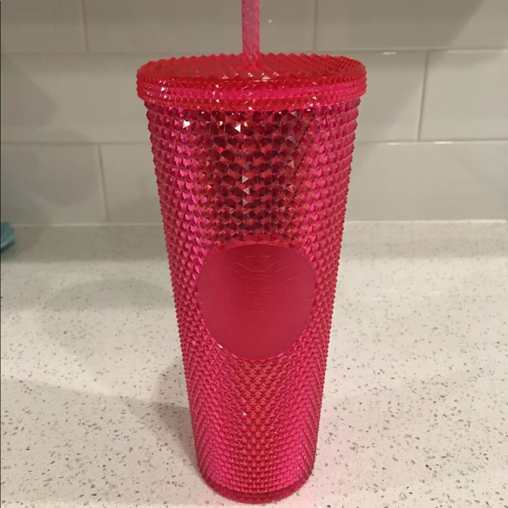 Starbucks Neon Pink Studded Tumbler/ Cold Cup